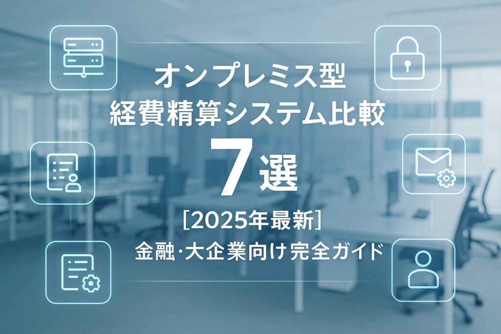 オンプレミス型経費精算システム比較7選【2025年最新】