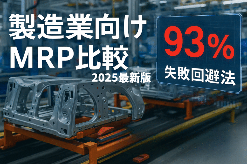 製造業向けMRP比較(2025)